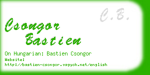 csongor bastien business card